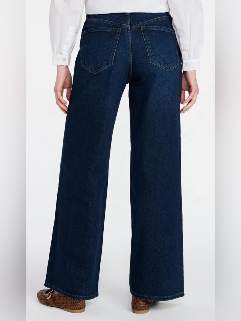 A99 Time and Tru Wide-Leg Jeans 31” inseam in Dark Blue Wash NWT Size 18 - Picture 6 of 7